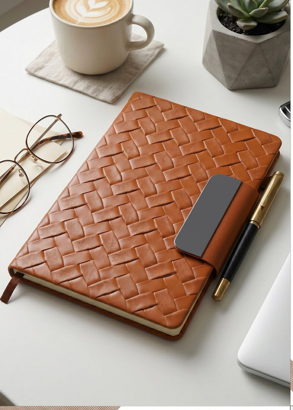 V-797 Signature Stitched Edge Corporate Journal